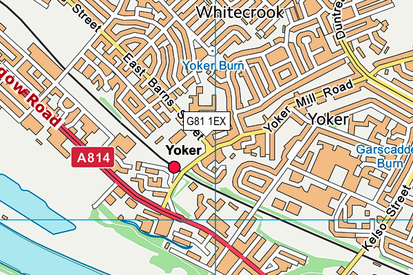 G81 1EX map - OS VectorMap District (Ordnance Survey)