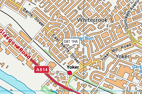 G81 1HA map - OS VectorMap District (Ordnance Survey)