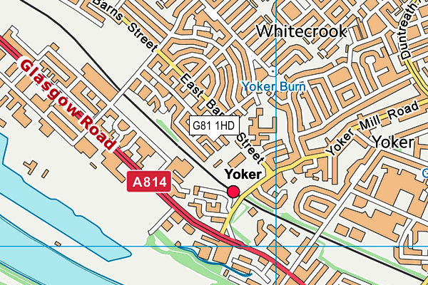 G81 1HD map - OS VectorMap District (Ordnance Survey)