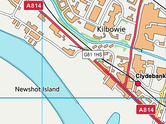 G81 1HS map - OS VectorMap District (Ordnance Survey)