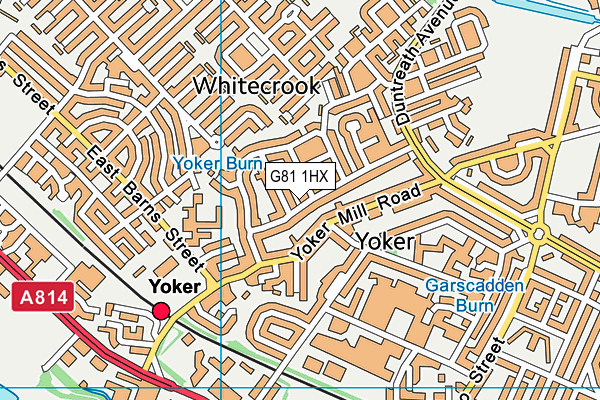 G81 1HX map - OS VectorMap District (Ordnance Survey)