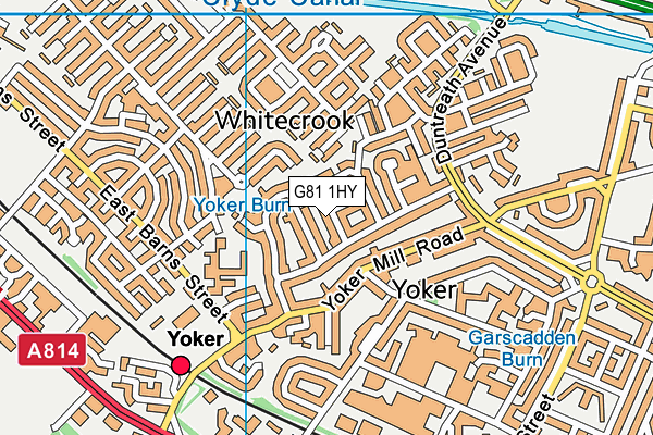 G81 1HY map - OS VectorMap District (Ordnance Survey)