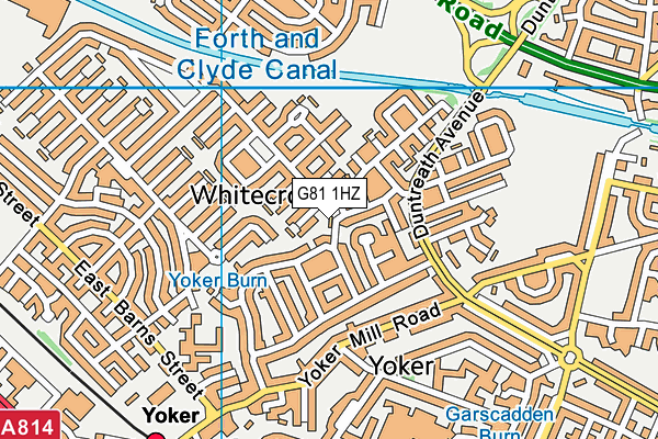 G81 1HZ map - OS VectorMap District (Ordnance Survey)