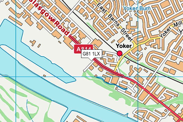 G81 1LX map - OS VectorMap District (Ordnance Survey)