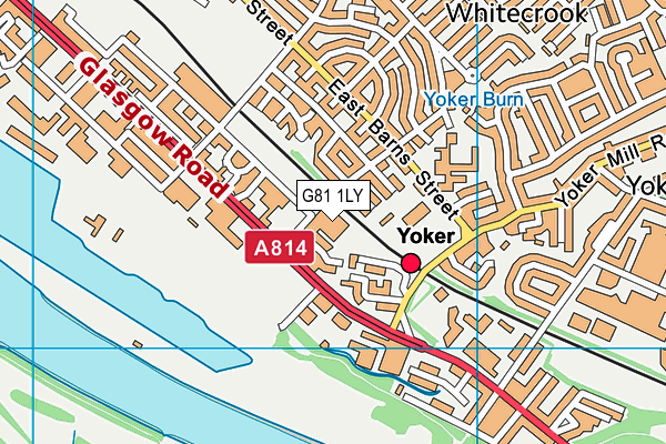 G81 1LY map - OS VectorMap District (Ordnance Survey)