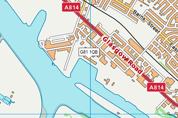 G81 1QB map - OS VectorMap District (Ordnance Survey)