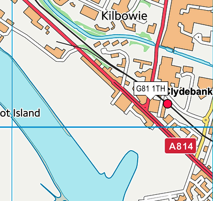 G81 1TH map - OS VectorMap District (Ordnance Survey)