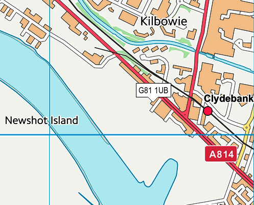 G81 1UB map - OS VectorMap District (Ordnance Survey)