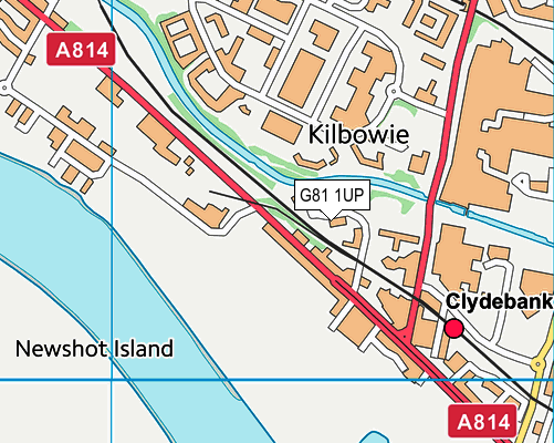 G81 1UP map - OS VectorMap District (Ordnance Survey)