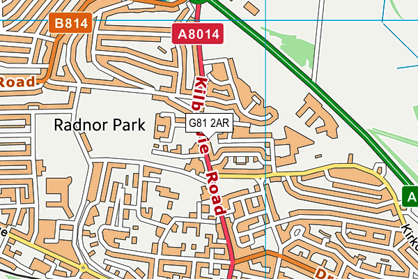 G81 2AR map - OS VectorMap District (Ordnance Survey)