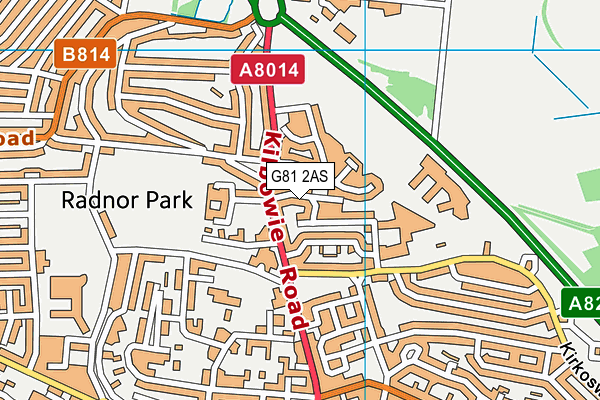 G81 2AS map - OS VectorMap District (Ordnance Survey)