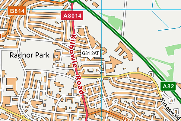 G81 2AT map - OS VectorMap District (Ordnance Survey)