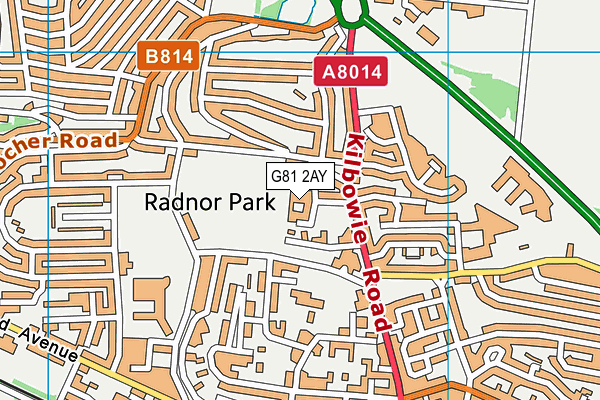 G81 2AY map - OS VectorMap District (Ordnance Survey)