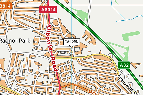 G81 2BN map - OS VectorMap District (Ordnance Survey)