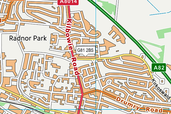 G81 2BS map - OS VectorMap District (Ordnance Survey)