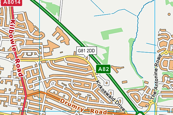 G81 2DD map - OS VectorMap District (Ordnance Survey)