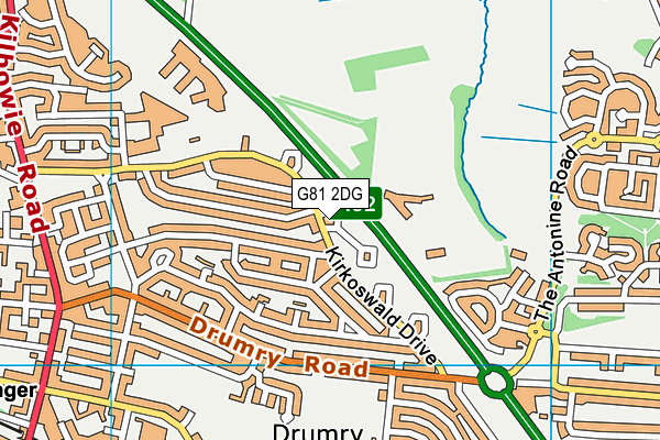 G81 2DG map - OS VectorMap District (Ordnance Survey)