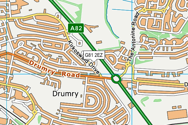 G81 2EZ map - OS VectorMap District (Ordnance Survey)