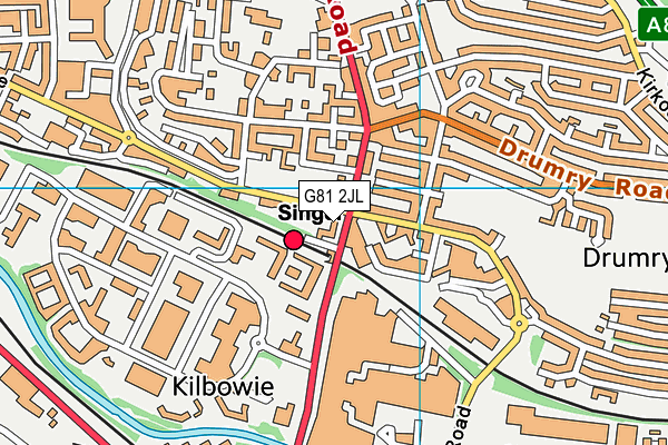 G81 2JL map - OS VectorMap District (Ordnance Survey)