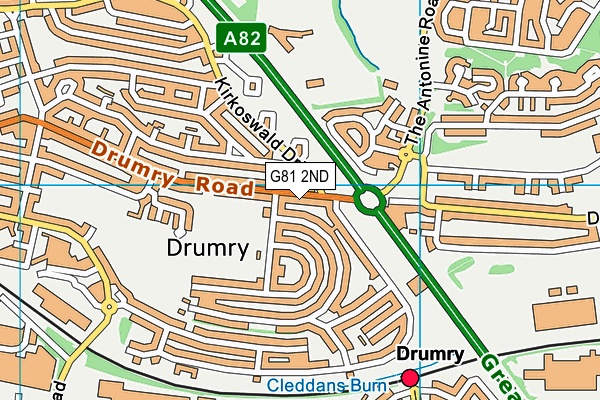 G81 2ND map - OS VectorMap District (Ordnance Survey)