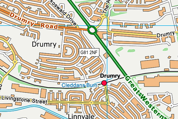 G81 2NF map - OS VectorMap District (Ordnance Survey)