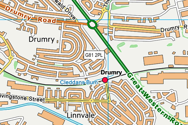 G81 2PL map - OS VectorMap District (Ordnance Survey)