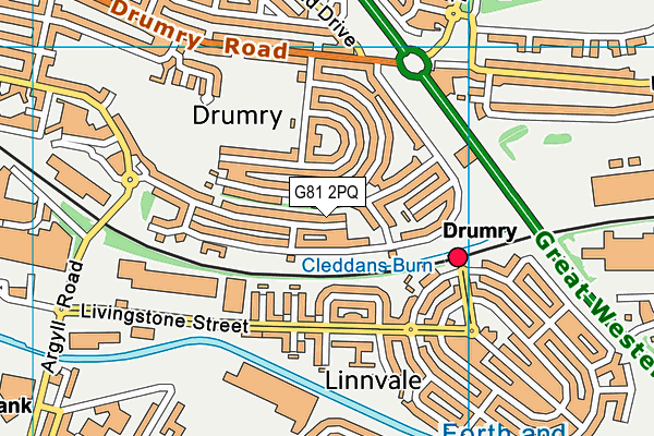 G81 2PQ map - OS VectorMap District (Ordnance Survey)