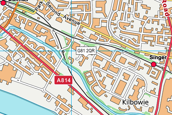 G81 2QR map - OS VectorMap District (Ordnance Survey)