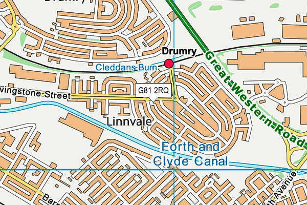 G81 2RQ map - OS VectorMap District (Ordnance Survey)