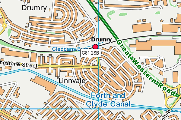 G81 2SB map - OS VectorMap District (Ordnance Survey)