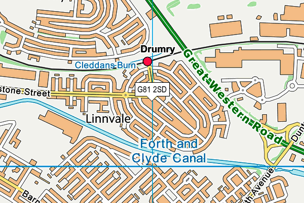 G81 2SD map - OS VectorMap District (Ordnance Survey)