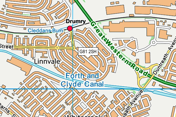 G81 2SH map - OS VectorMap District (Ordnance Survey)