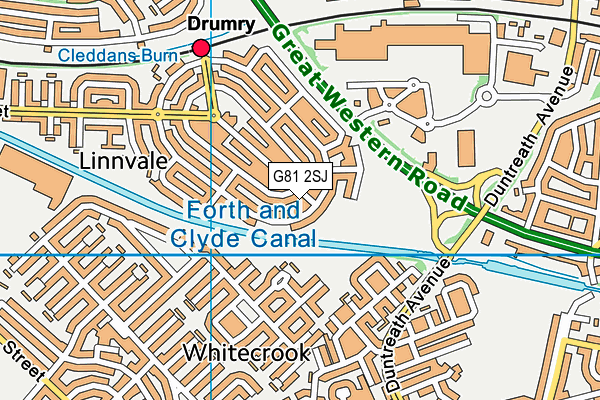 G81 2SJ map - OS VectorMap District (Ordnance Survey)