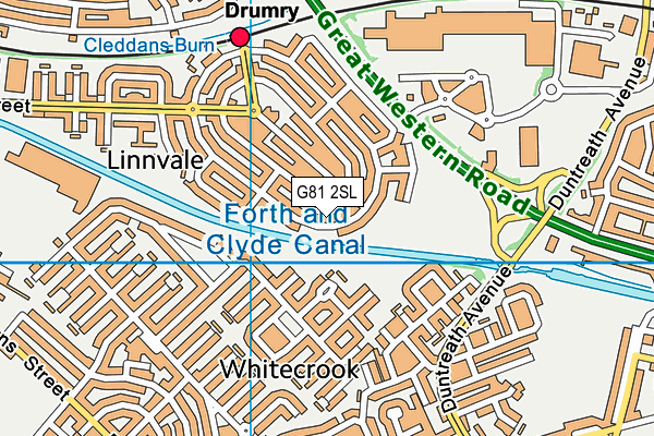G81 2SL map - OS VectorMap District (Ordnance Survey)