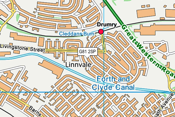 G81 2SP map - OS VectorMap District (Ordnance Survey)