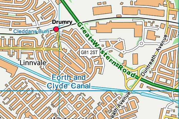 G81 2ST map - OS VectorMap District (Ordnance Survey)