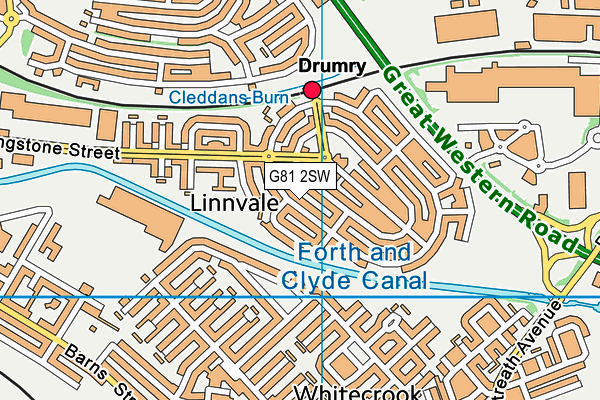 G81 2SW map - OS VectorMap District (Ordnance Survey)