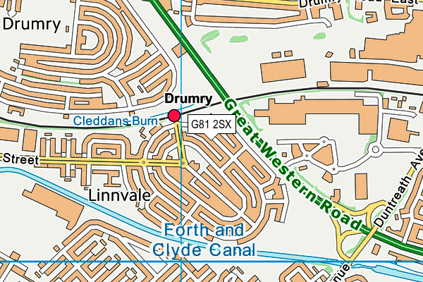 G81 2SX map - OS VectorMap District (Ordnance Survey)