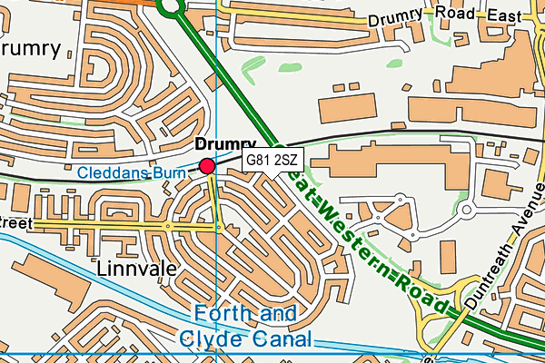 G81 2SZ map - OS VectorMap District (Ordnance Survey)