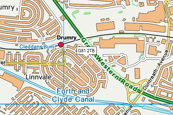 G81 2TB map - OS VectorMap District (Ordnance Survey)