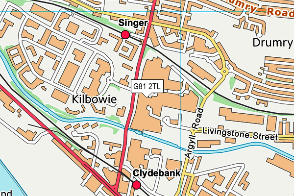 G81 2TL map - OS VectorMap District (Ordnance Survey)