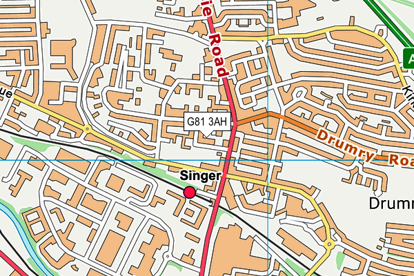 G81 3AH map - OS VectorMap District (Ordnance Survey)