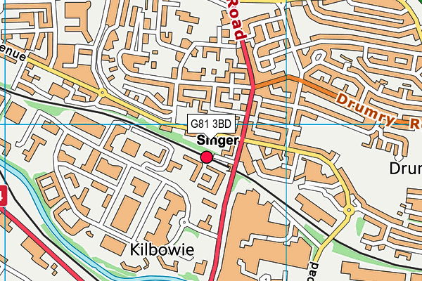 G81 3BD map - OS VectorMap District (Ordnance Survey)