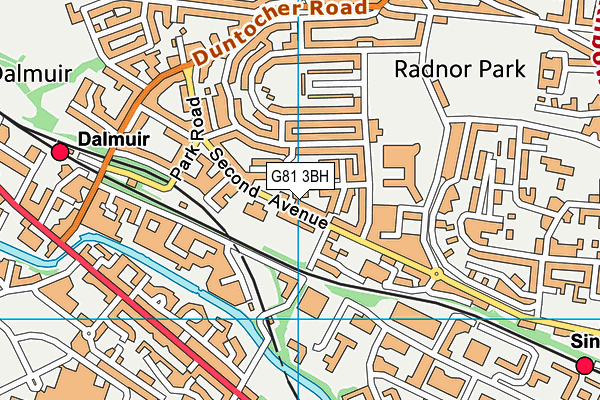 G81 3BH map - OS VectorMap District (Ordnance Survey)