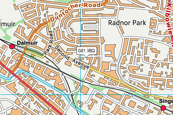 G81 3BQ map - OS VectorMap District (Ordnance Survey)