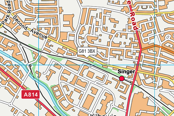 G81 3BX map - OS VectorMap District (Ordnance Survey)