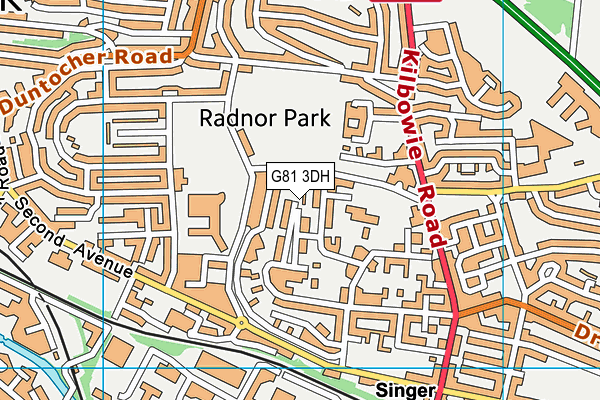 G81 3DH map - OS VectorMap District (Ordnance Survey)