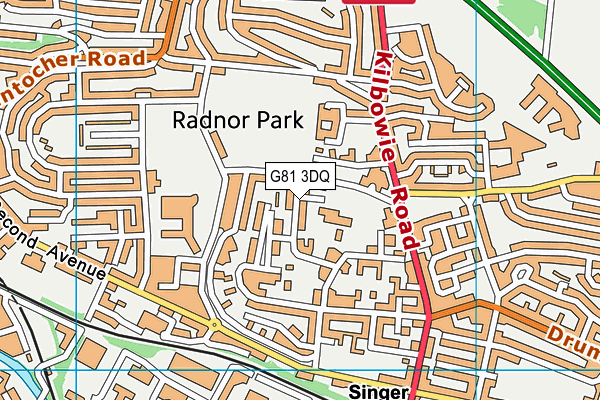 G81 3DQ map - OS VectorMap District (Ordnance Survey)