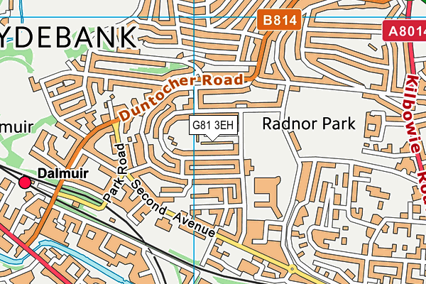 G81 3EH map - OS VectorMap District (Ordnance Survey)