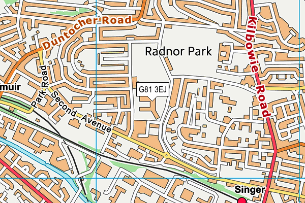 G81 3EJ map - OS VectorMap District (Ordnance Survey)